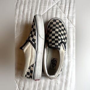 Boy’s Checkered Slip On Vans